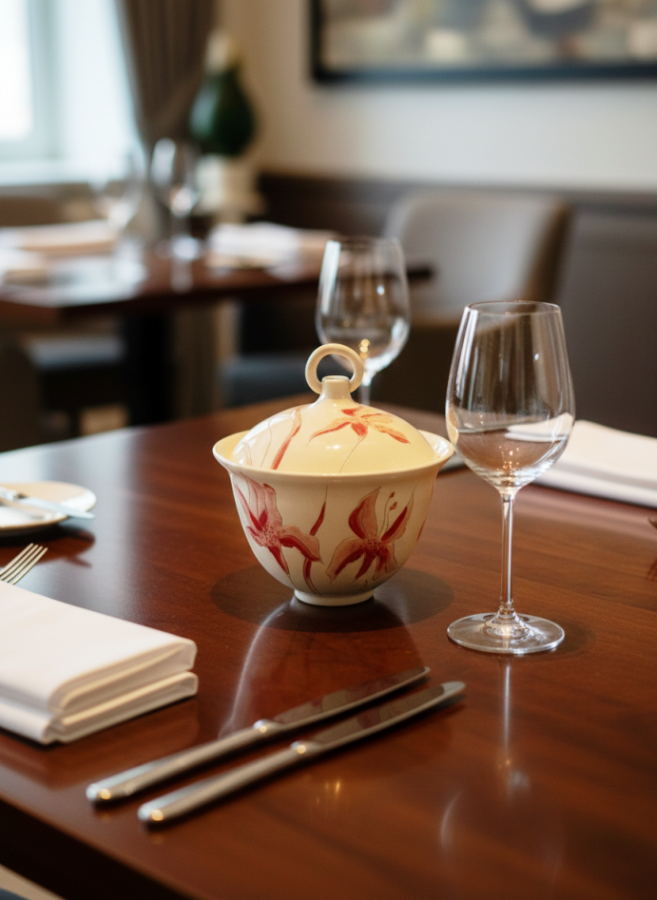Céramique sur mesure faite main pour restaurants gastronomiques