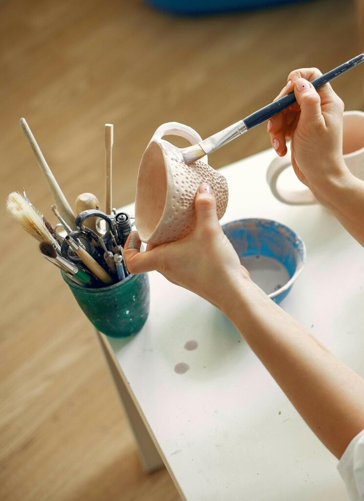 cours de creation personnelle mug ou grande tasse en ceramique toulouse